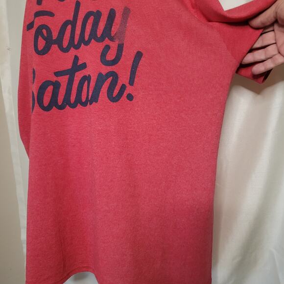 Red DOM "NOT TODAY SATAN" Graphic T-Shirt - 2XL - Picture 7 of 12